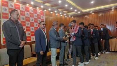 विश्वकप छनोट खेल्ने नेपाली यू–१९ क्रिकेट टिमको विदाइ