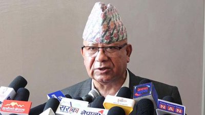 देश विकासको खाका बनाएर अघि बढौँ : अध्यक्ष नेपाल