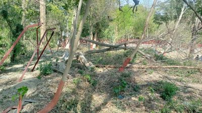 त्रिविको जग्गा अतिक्रमण गरेको विद्यालयको कम्पाउण्ड भत्काइयो