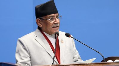 विश्वासको मत लिनुहुँदै प्रधानमन्त्री