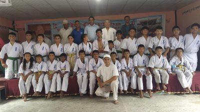 सरस्वतिमा भयो कराँतेको बेल्ट प्रमोशन