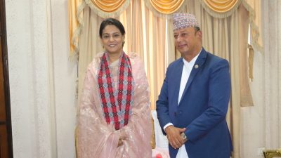 उर्जामन्त्री खड्का र बङ्गलादेशका अन्तरिम सरकारका जलस्रोतमन्त्री हसनबीच भेटवार्ता