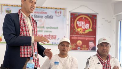 नगर खेलकुद अऋैं अगाडी बड्छ :- संयोजक खत्री