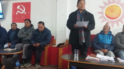 दोलखामा निर्माणाधीन हाइड्रोपावरकाे विषयमा एमाले दोलखा आक्रमक