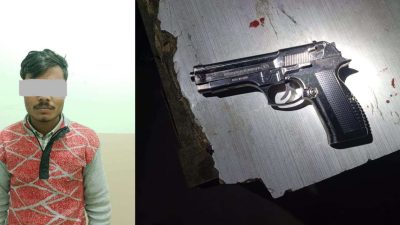 नक्कली पेस्तोल देखाएर रकम असुल्ने व्यक्ति पक्राउ