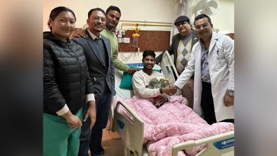 सिल्भरलाइन अस्पतालबाट  ६ दिनपछि डिस्चार्ज भए क्रिकेटर सन्दीप लामिछाने