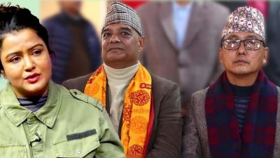 राप्रपामा रेखा थापाले बदलिन् गुट, लिङ्देनबाट फड्केर धवलको कित्तामा