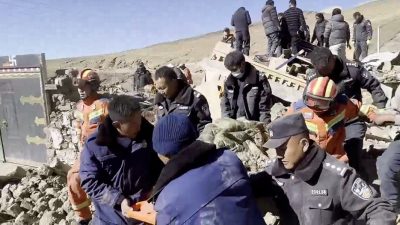 तिब्बत भूकम्प : ९५ जनाको मृत्यु, १३० घाइते (तसबिरहरु)