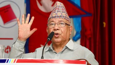 माधव नेपालको जिकिर- ओली सरकार साना र प्रतिद्वन्द्वी पार्टीलाई समाप्त पार्न खोज्दैछ