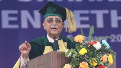 प्राप्त ज्ञानलाई इमानदार भएर देशको हितमा उपयोग गर्न विद्यार्थीसँग प्रधानमन्त्रीको आग्रह