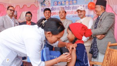 संखुवासभामा आईतबारबाट एचपीभी खोप सुरु (फोटो फिचर)