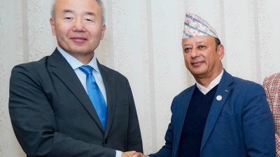 ऊर्जामन्त्री खड्कासँग नेपालका लागि जापानका राजदूतको शिष्टाचार भेट