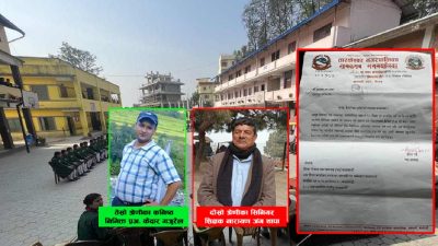 मानसिंह स्कुलमा तृतिय श्रेणिका निमिक्त प्रअले दोस्रो श्रेणिका सिनियर शिक्षकलाई हाजिर गर्न नदिएपछि…