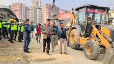 टोखा–बुढानिलकण्ठ विष्णुमती करिडोर सडकको ट्रयाक खोल्ने कार्य सुरु