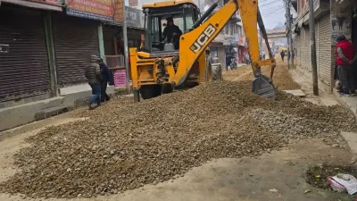 नेपालटार-डाँडागाउँ सडकमा बेस हालिँदै, एक हप्ताभित्र कालोपत्रे