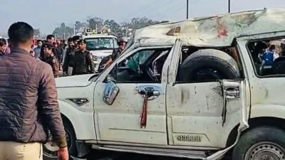 महाकुम्भबाट फर्किंदै गरेका ५ नेपालीको स्कारर्पियो दुर्घटनामा मृत्यु