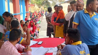निःशुल्क स्वास्थ्य शिविरः मुटु तथा मिर्गौलाका सात सय बिरामी लाभान्वित