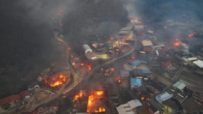 दक्षिण कोरियामा डढेलो, १८ जनाको मृत्यु र २७ हजार विस्थापित