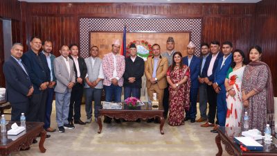 प्रेस चौतारी नेपालको नयाँ नेतृत्वलाई प्रधानमन्त्री ओलीको बधाई