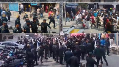 कोटिहोमको भूमिपूजा नगरप्रहरीले रोक्न खोज्दा पोखरामा झडप, केही घाइते