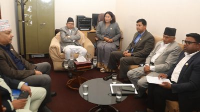 सभामुखले गरे प्रमुख दलका प्रमुख सचेतकहरूसँग छलफल, सदनको अवरोध खुलाउने प्रयास