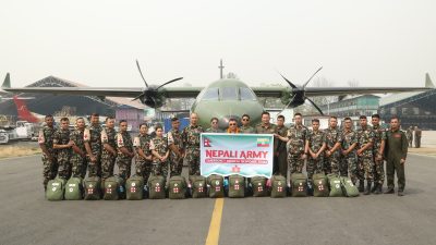 नेपाली सेनाको टोली म्यानमार प्रस्थान