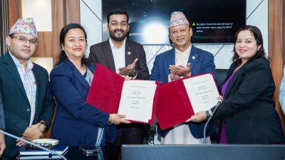 दिर्घकालीन खानेपानी व्यवस्थापनका लागि उर्जा र खानेपानी मन्त्रालयबीच सम्झौता