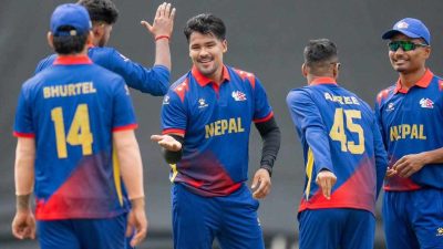 चारदेशीय टी-२०आई सिरिज : नेपालको विजयी सुरुवात, कतारमाथि ८ विकेटको जित