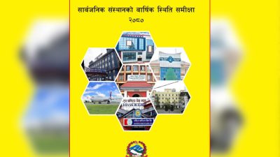 ४५ सार्वजनिक संस्थानमध्ये २८ नाफामा हुँदा १५ वटा घाटा, २ वटा बन्द
