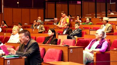 राष्ट्रिय सभा शून्य समय : समसामयिक विषयमा सरकारको ध्यानाकर्षण