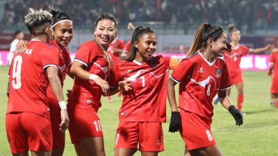 एसियन कप छनोटः कप्तान साम्बाको ह्याट्रिकमा श्रीलंकामाथि नेपालको शानदार जित