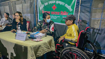 एकादशी मेलामा सेनाद्वारा निःशुल्क स्वास्थ्य सेवा, ११६ भक्तजनले लिए उपचार