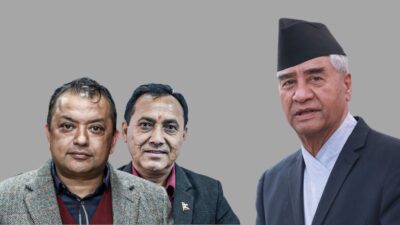 कांग्रेस महामन्त्रीद्वय देउवा निवासमा ,देउवासँग वान-टु-वान वार्ता