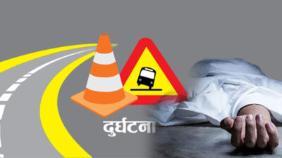 काठमाडौँ भोटेबहालमा बसको ठक्करबाट दुई जना पैदलयात्रीको मृत्यु