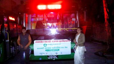 नयाँ वर्षसँगै काठमाडौंमा वाईफाइ  सिसिटिभी क्यामराबाट निगरानी सेवासहितको बुढानिलकण्ठ लगनखेल रात्रि बस सेवा सुरु