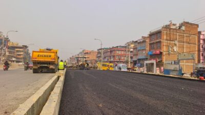 सूर्यविनायक–जगाती सडकखण्डमा कालोपत्रे