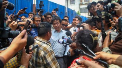 सुकुम्बासी बस्ती अवलोकनमा हर्क साम्पाङ