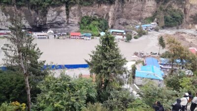 पहिरोले मर्स्याङ्दी नदी थुनियो
